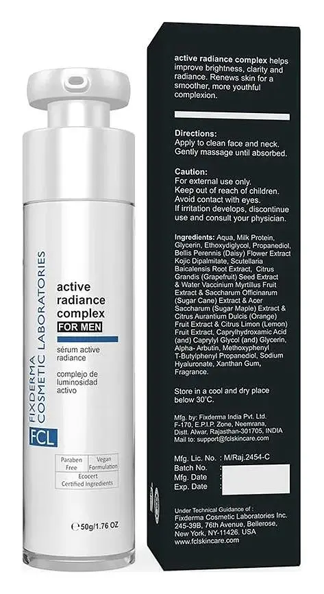 Fixderma Cosmetic Laboratories Active Radiance Complex Face Serum For Men