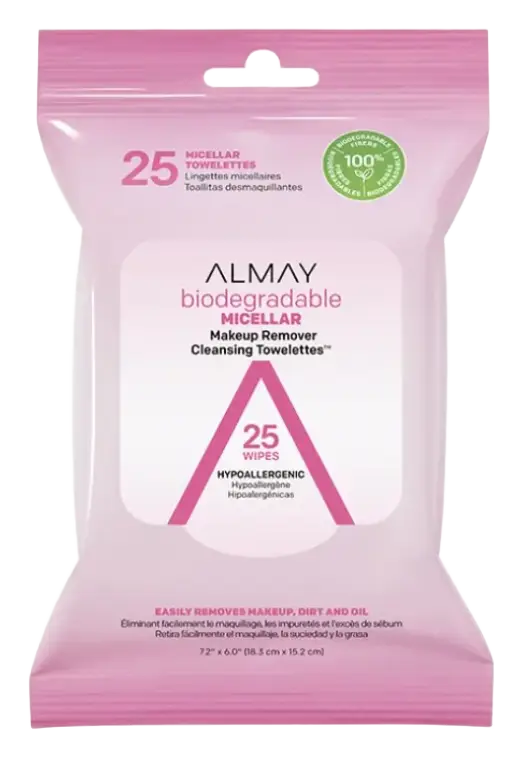Almay Biodegradable Micellar Makeup Remover Cleansing Towelettes