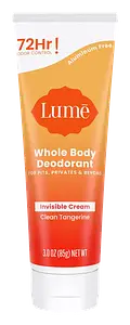 Lume Whole Body Deodorant Invisible Cream Clean Tangerine