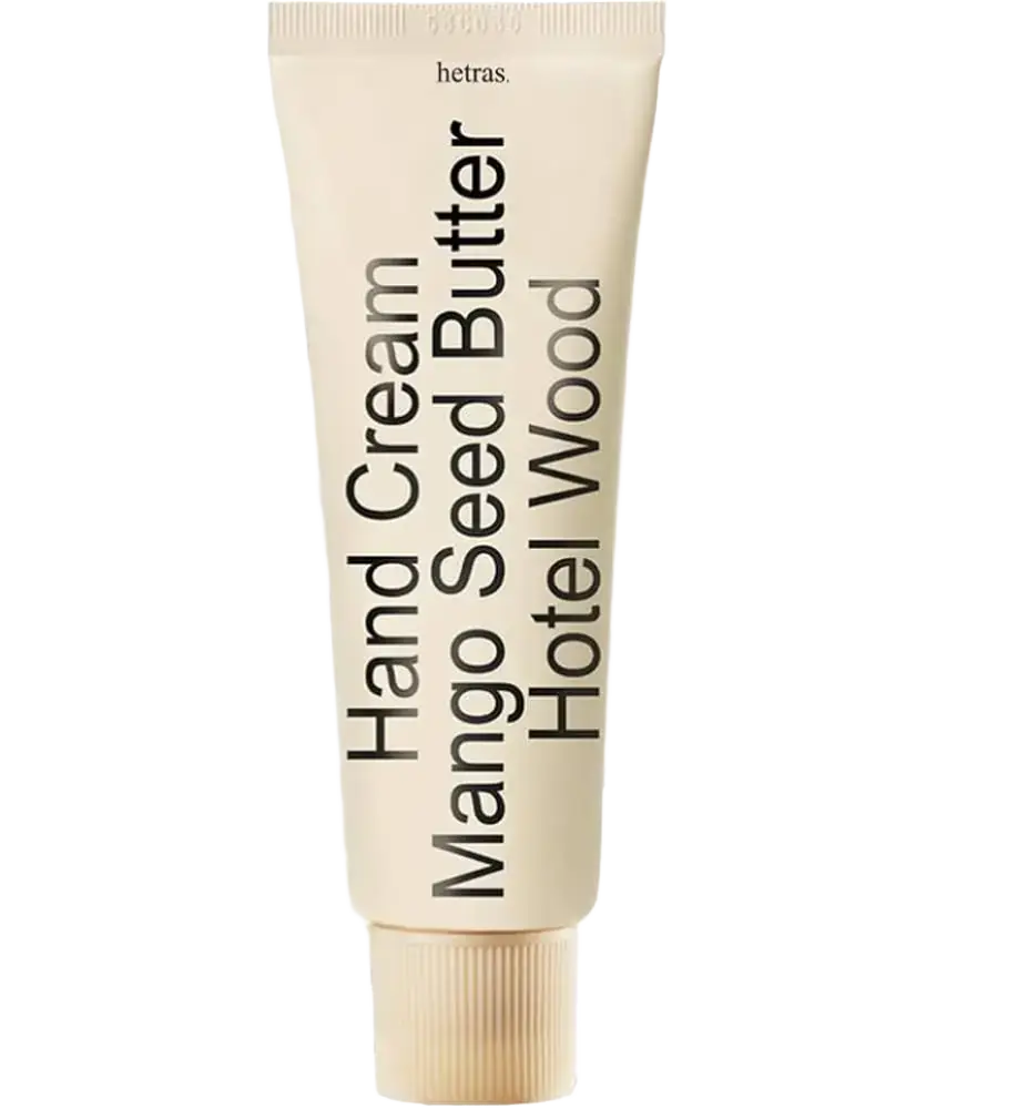 hetras. Perfumed Mango Seed Butter Hand Cream Hotel Wood