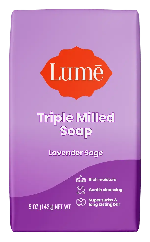 Lume Triple Milled Soap Bar Lavender Sage
