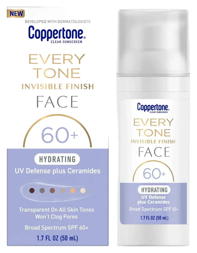Coppertone Every Tone Invisible Finish Face Sunscreen Lotion SPF 60