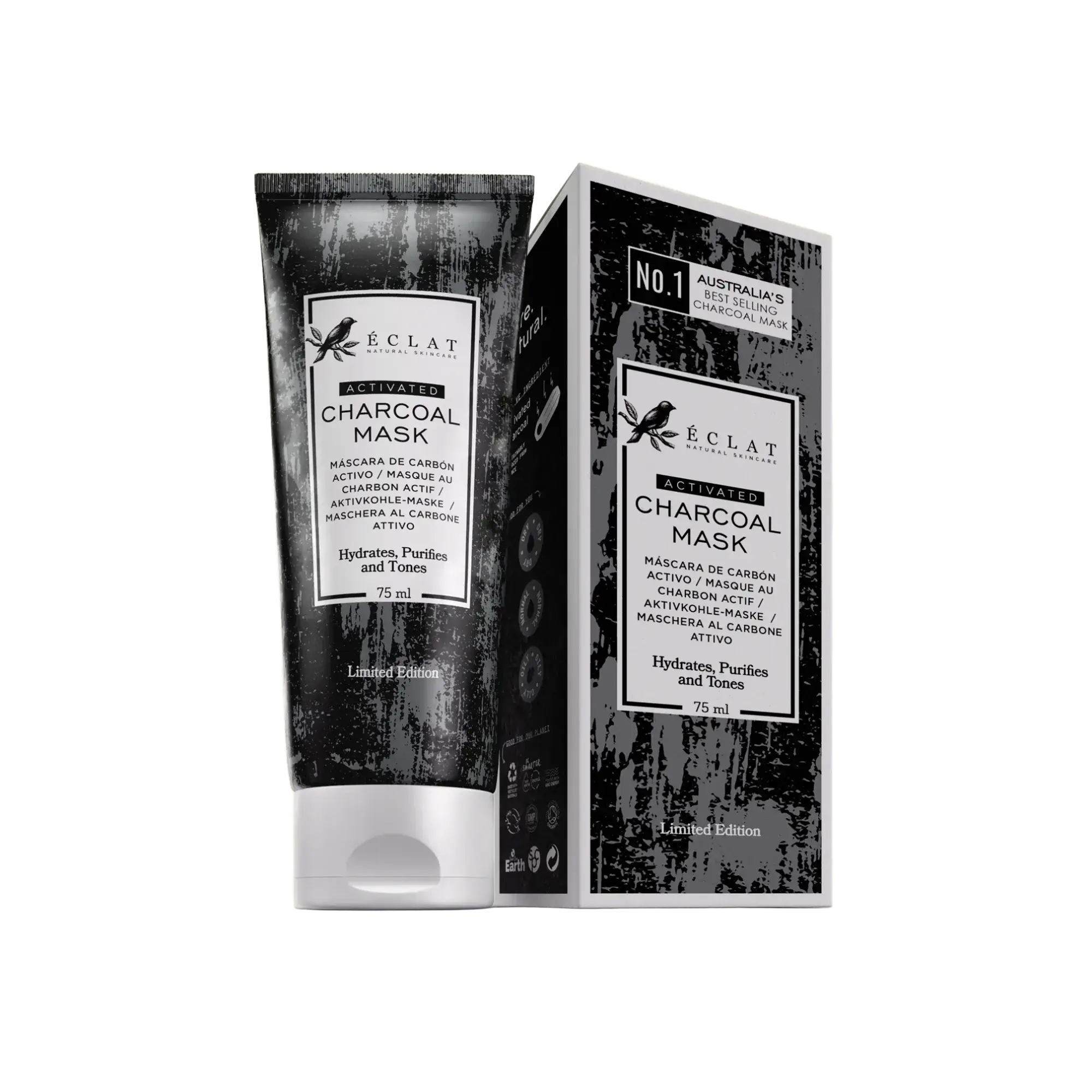 Eclat Natural Skincare Activated Charcoal Mask