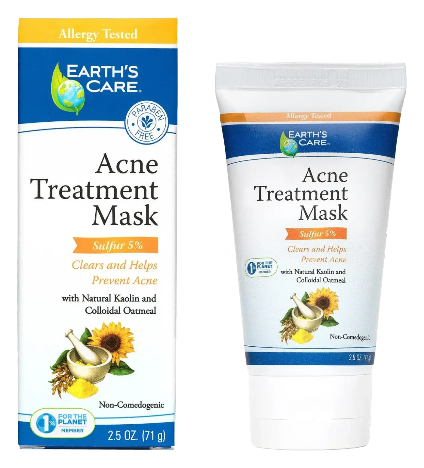 Earth's Care Acne Treatment Mask Sulphur 5%
