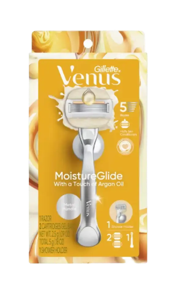 Gillette Venus Moistureglide Women’s Razor With Argan Oil