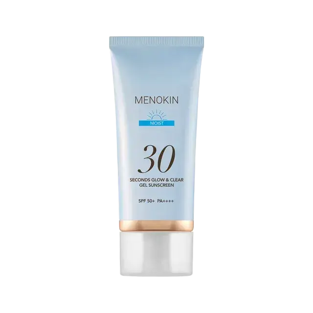 Menokin 30 Seconds Glow & Clear Gel Sunscreen SPF 50+ Moist