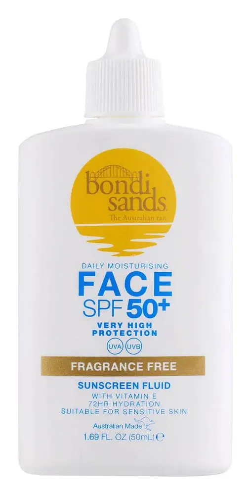 bondi sands SPF 50+ Fragrance Free Face Fluid