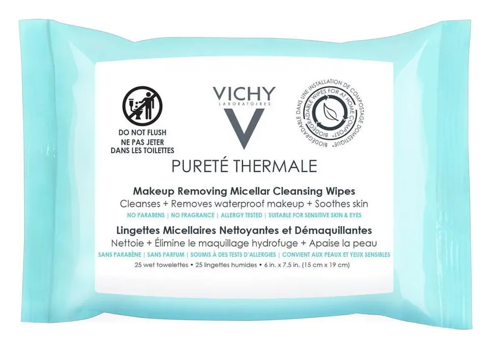 Vichy Pureté Thermale 3-in-1 Micellar Wipes