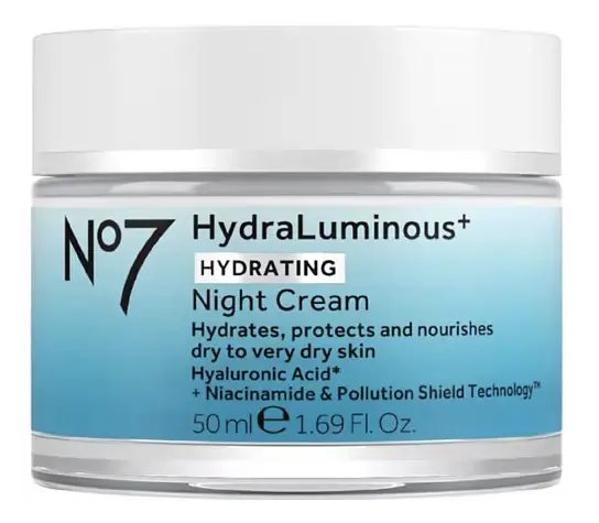 No7 Hydraluminous+ Night Cream