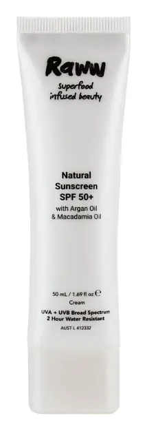 Raww Cosmetics Natural Sunscreen SPF 50+