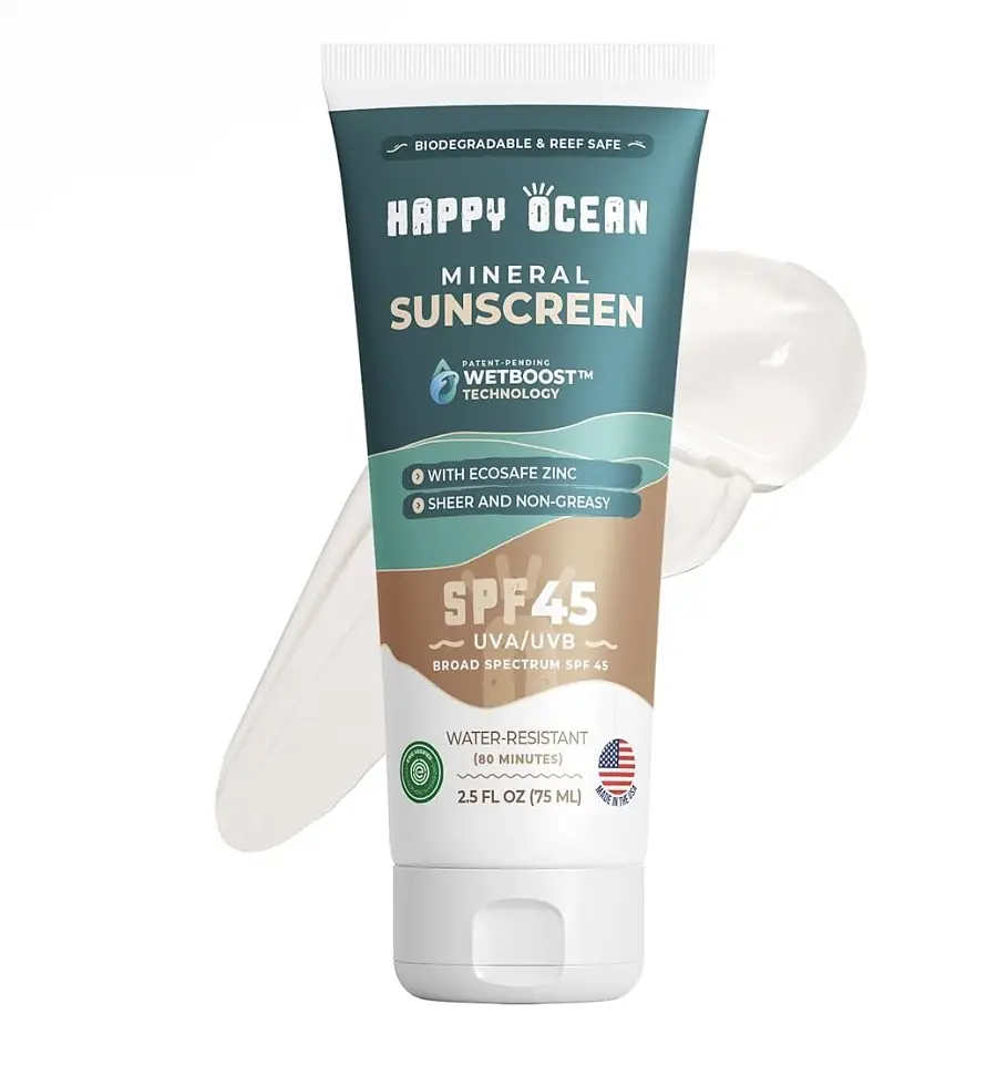 Happy Ocean Mineral Sunscreen SPF 45
