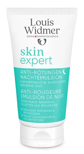Louis Widmer Skinexpert Anti-Rougeurs Emulsion De Nuit Perfume Free