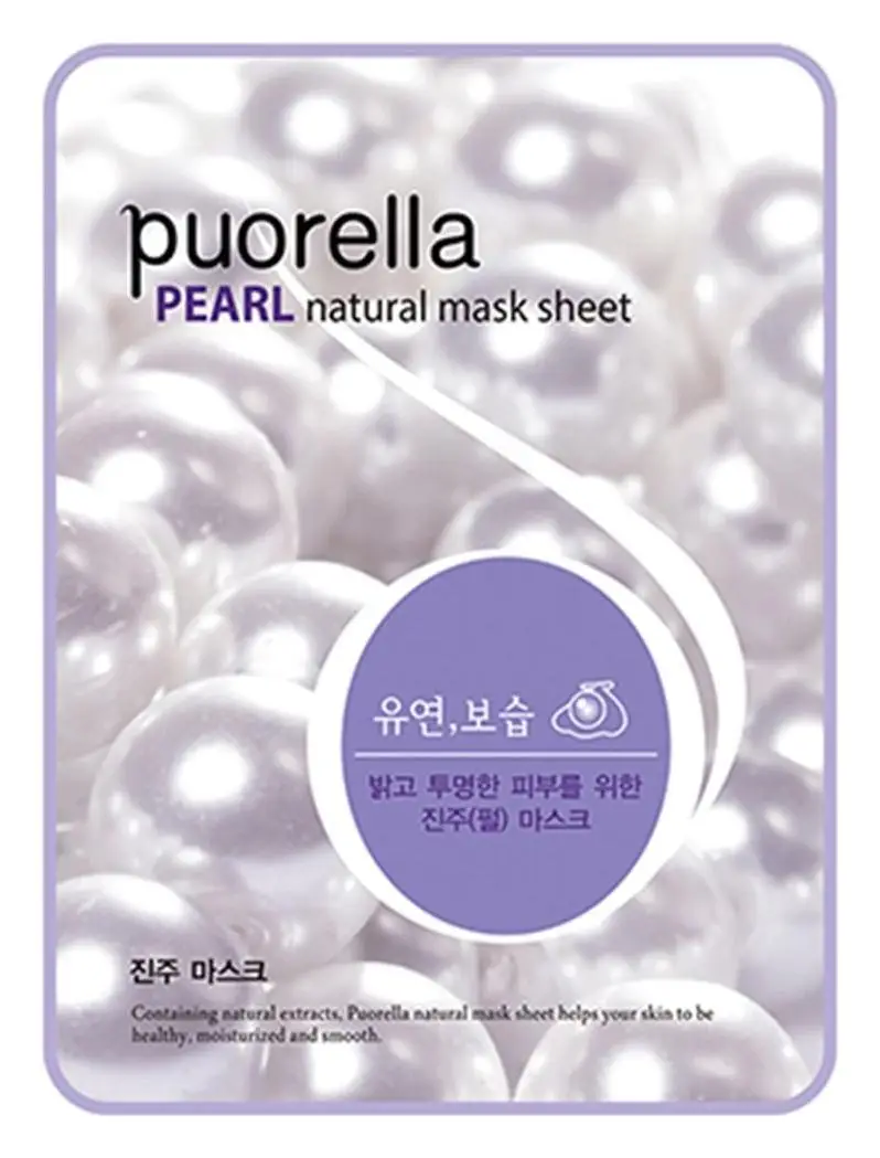 Puorella Natural Mask Sheet Pearl