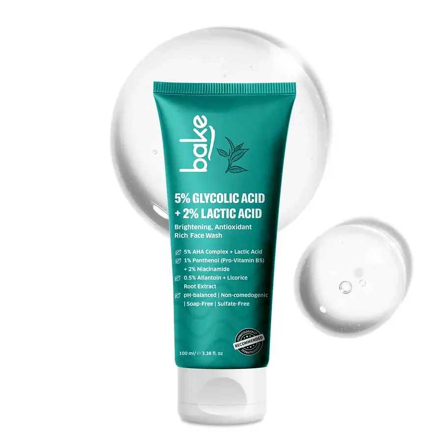 Bake 5% Glycolic Acid + 2% Lactic Acid Face Wash