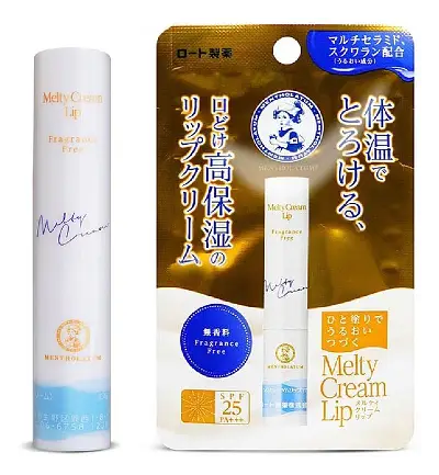 Rohto Mentholatum Melty Cream Lip Balm SPF 25+++ Fragrance Free