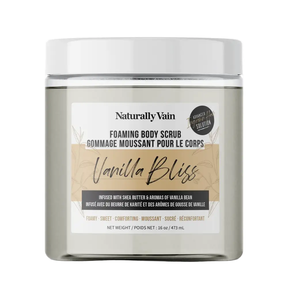 Naturally Vain Vanilla Bliss Foaming Body Scrub