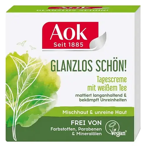 Aok Glanzlos Schön! Tagescreme Mit Weißem Tee