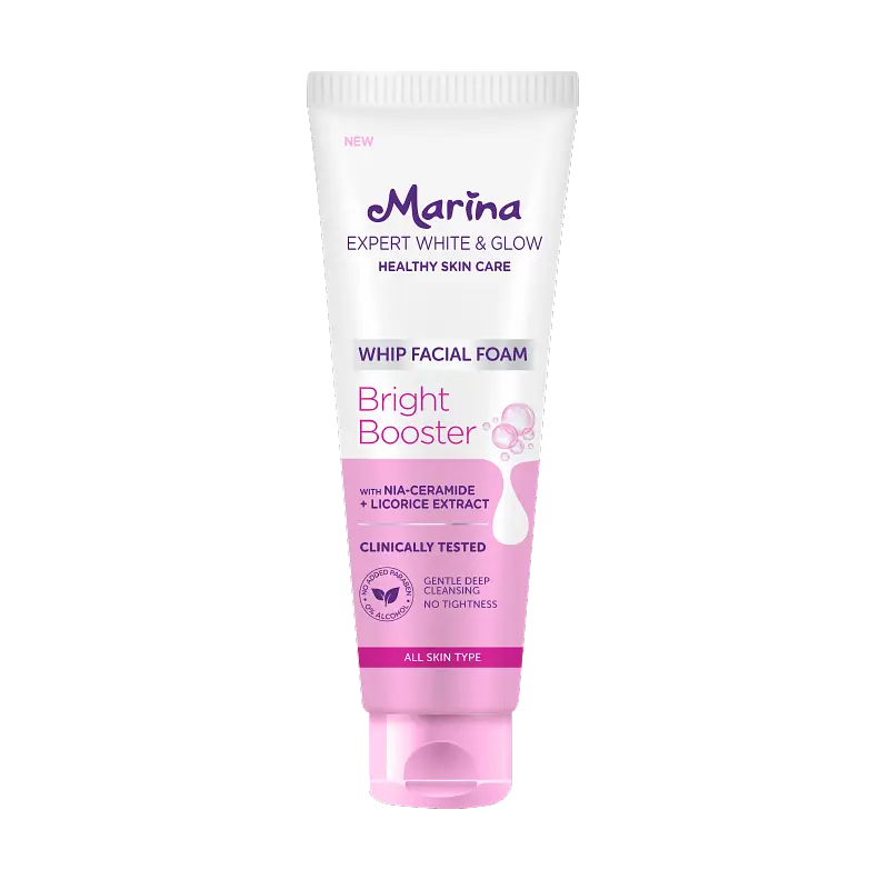Marina Expert White & Glow Whip Facial Foam Bright Booster