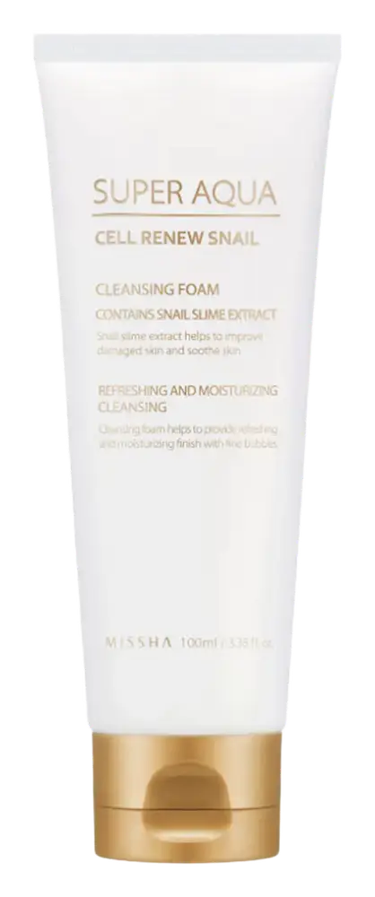 Missha Super Aqua Cell Renew Snail Cleansing Foam