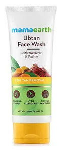 Mamaearth Ubtan Face Wash with Turmeric & Saffron for Tan Removal