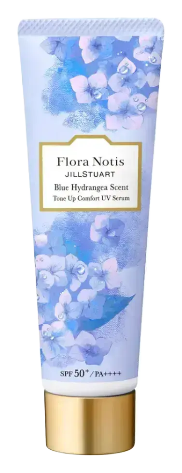 Kosé Flora Notis Jill Stuart Blue Hydrangea Tone Up Comfort UV Serum SPF50+ PA++++