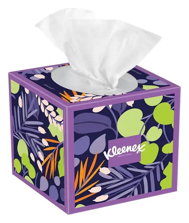 Kleenex 3-Ply Square Facial Tissue Ultra Soft