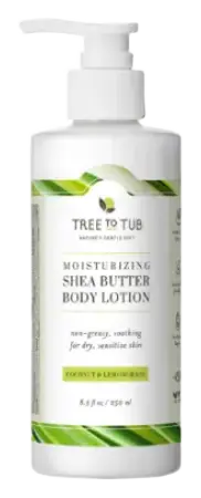 Tree to Tub Moisturizing Shea Butter Body Lotion Coconut & Lemongrass