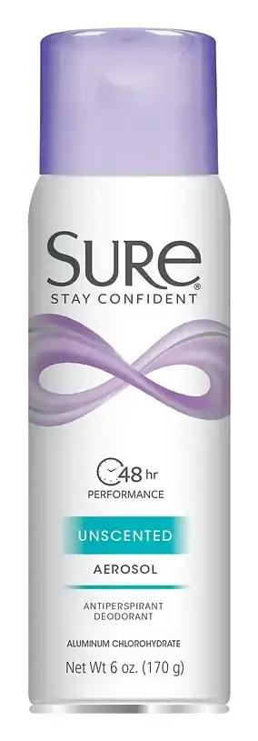 Sure Antiperspirant Deodorant Spray Unscented