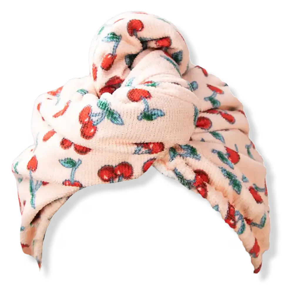 The Vintage Cosmetic Company Hair Turban Cherry Print