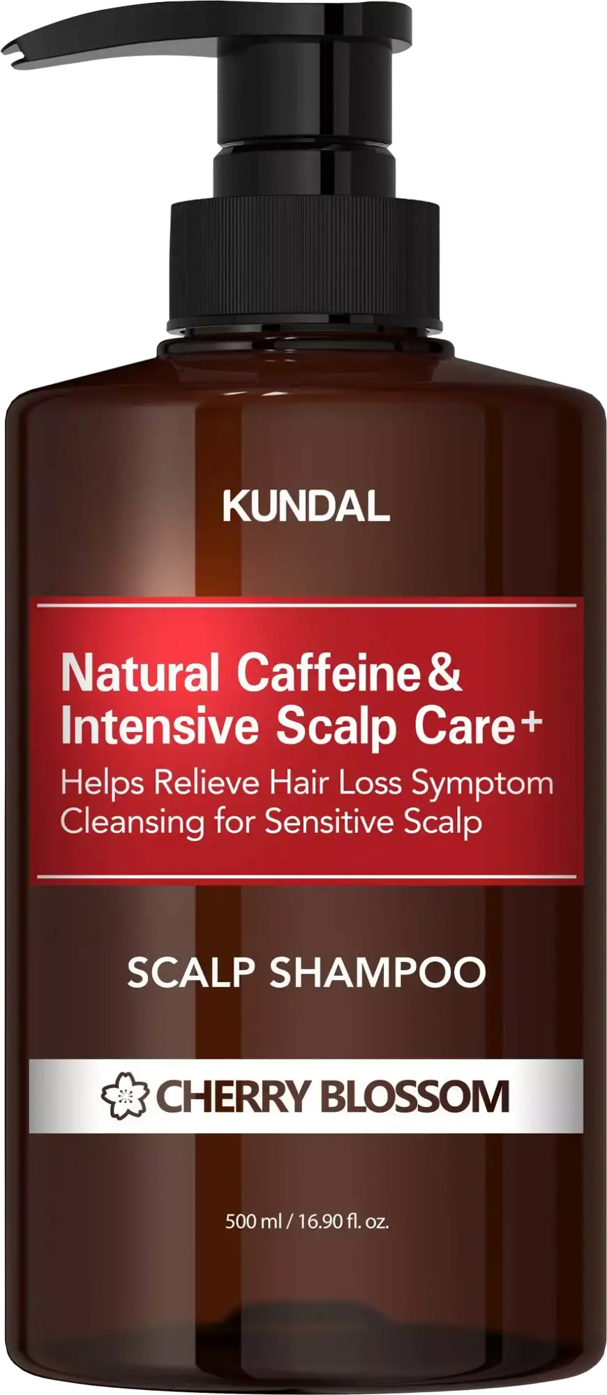 Kundal Caffeine & Intensive Scalp Care+ Shampoo Cherry Blossom