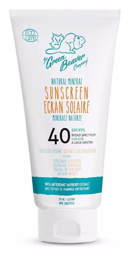 The Green Beaver Company Natural Mineral Sunscreen Lotion SPF 40