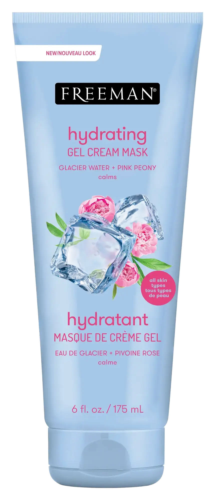 Freeman Hydrating Glacier Water + Pink Peony Gel Cream Mask