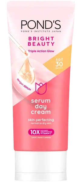 Pond's Bright Beauty Triple Action Glow Skin Perfecting Serum Day Cream SPF 30 PA+++