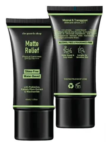 The Pastels Shop Matte Relief Physical Sunscreen SPF 50 PA++++