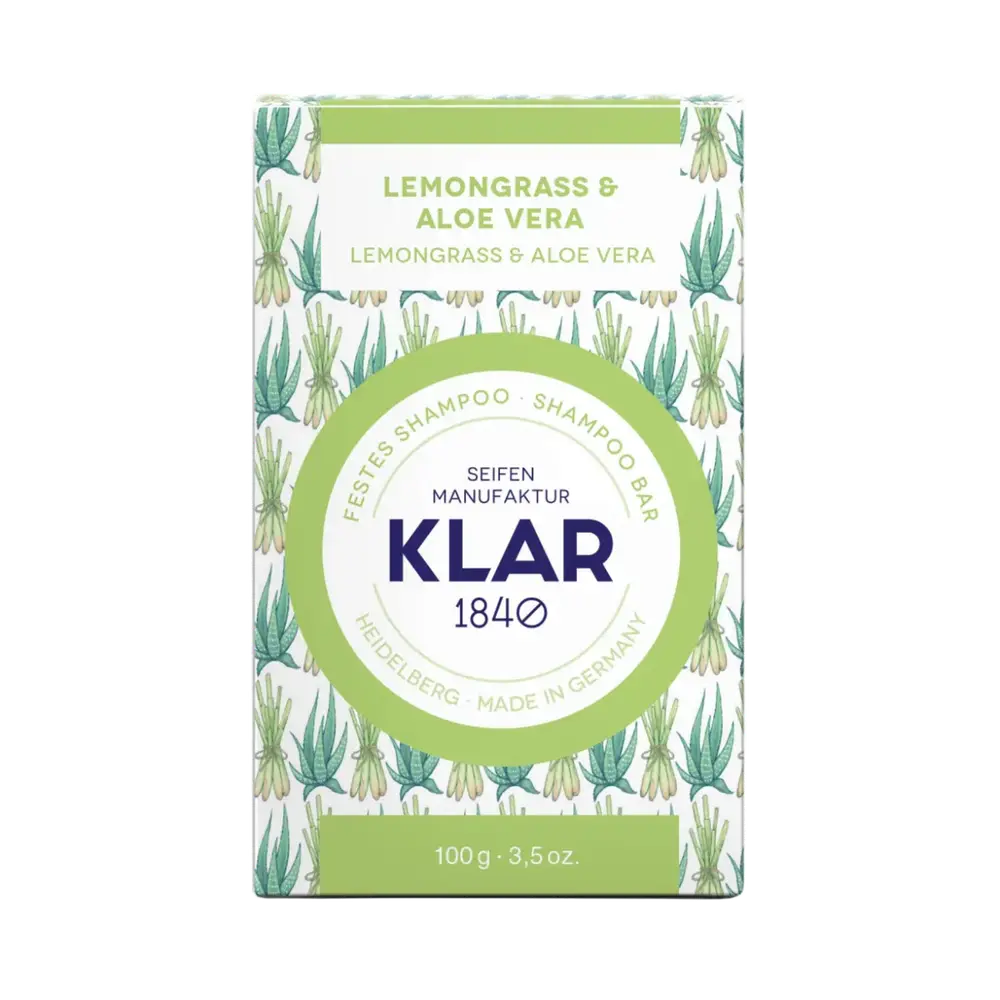 Klar Seifen Lemongrass & Aloe Vera Shampoo Bar
