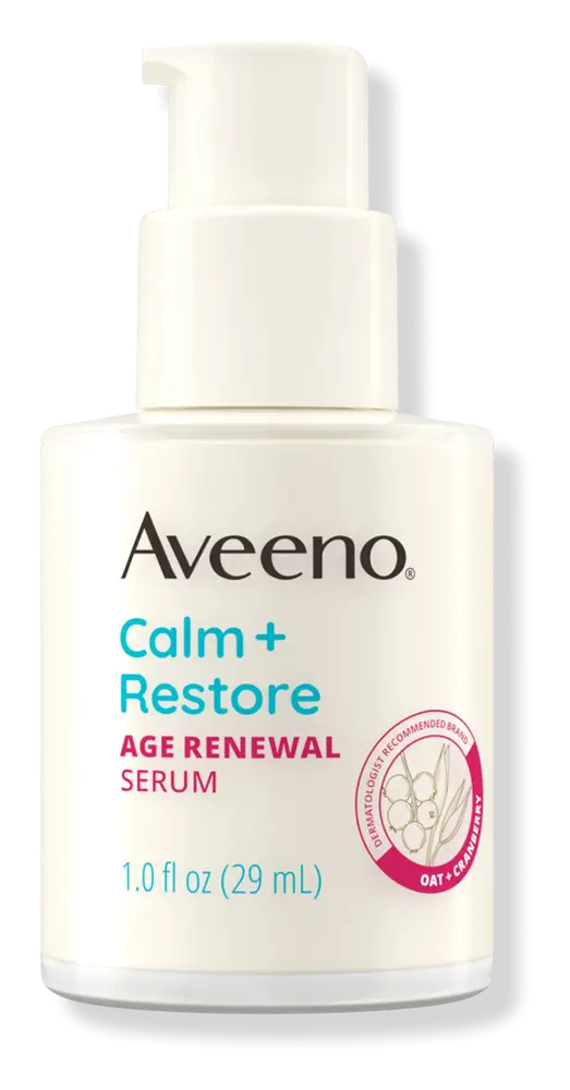 Aveeno Calm + Restore Age Renewal Serum for Sensitive Skin, Fragrance Free