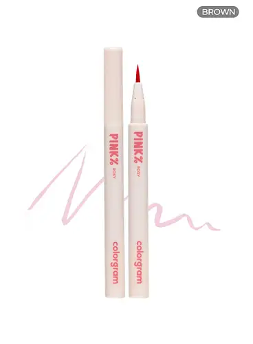 COLORGRAM Shade Re-forming Brush Liner Pink Rosy