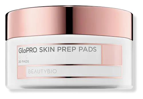 BeautyBio GloPRO Skin Prep Pads Clarifying Skin Cleansing Wipes with Peptides