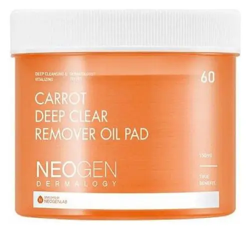 Neogen Dermalogy Carrot Deep Clear Remover Oil Pad