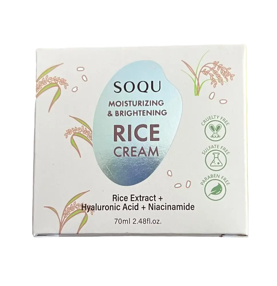 SOQU Moisturizing & Brightening Rice Cream