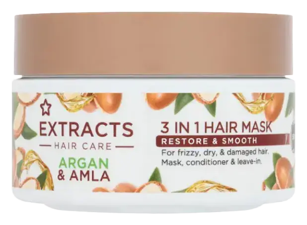 Superdrug Extracts 3 In 1 Hair Mask Argan & Amla