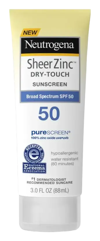 Neutrogena Sheer Zinc Sunscreen Face Lotion - SPF 50