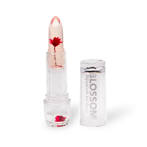 Blossom Color-Changing Crystal Lip Balm Red