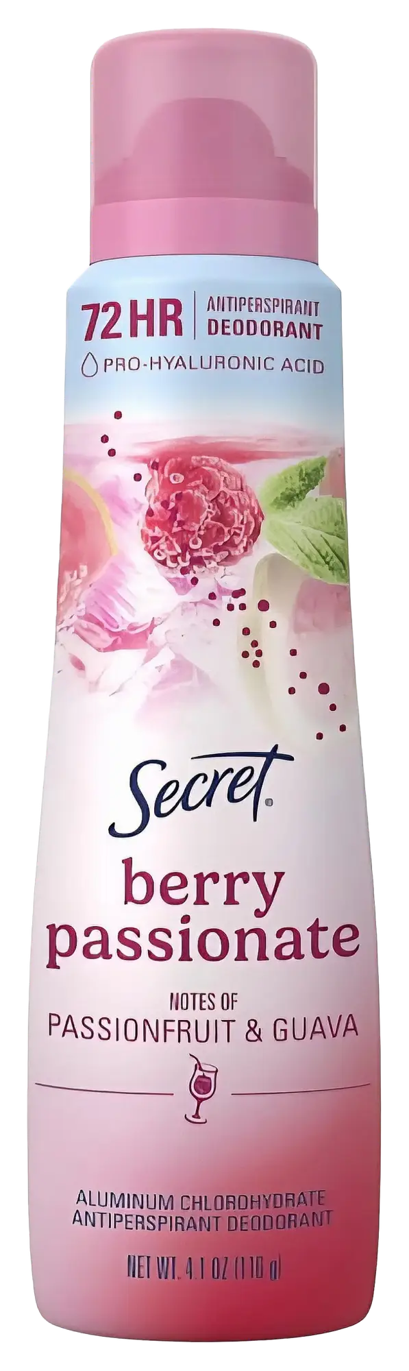 Secret 72 HR Antiperspirant Deodorant Dry Spray Berry Passionate