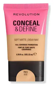 Revolution Beauty Conceal & Define Soft Matte Full Coverage Foundation F8.5NW