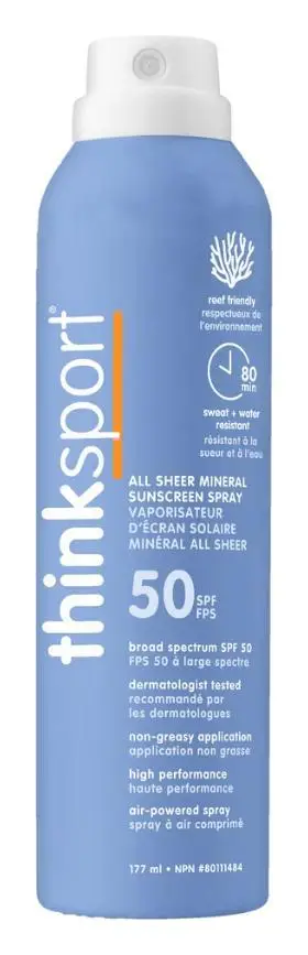 Think Sport All Sheer Mineral Sunscreen Spray SPF 50