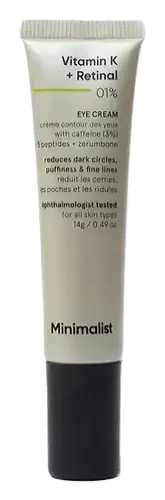 Minimalist Vitamin K + Retinal 01% Eye Cream