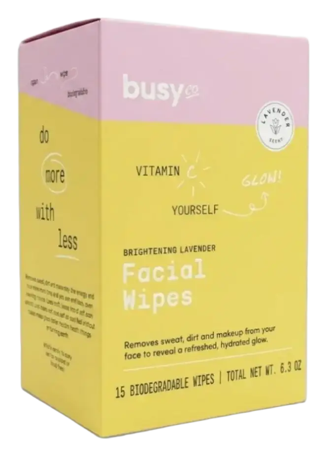 Busy Co. Glow Facial Wipes