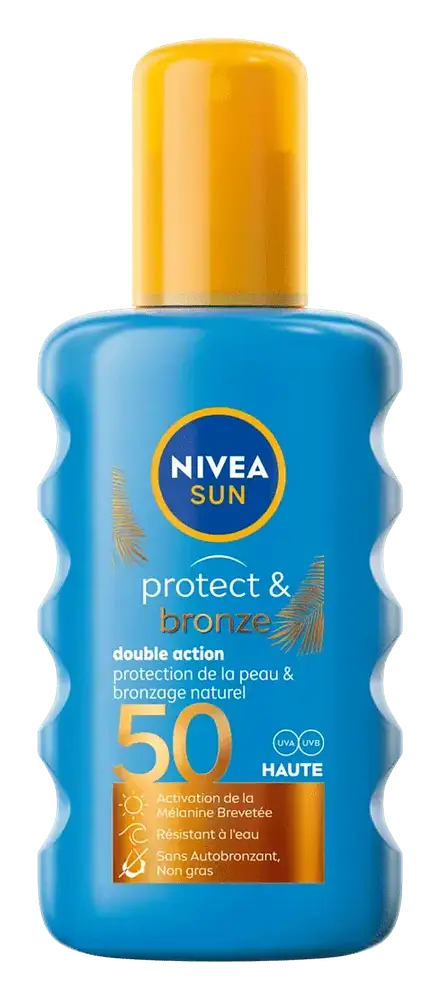 Nivea Protect & Bronze Double Action Tan Activator Sun Spray SPF 50