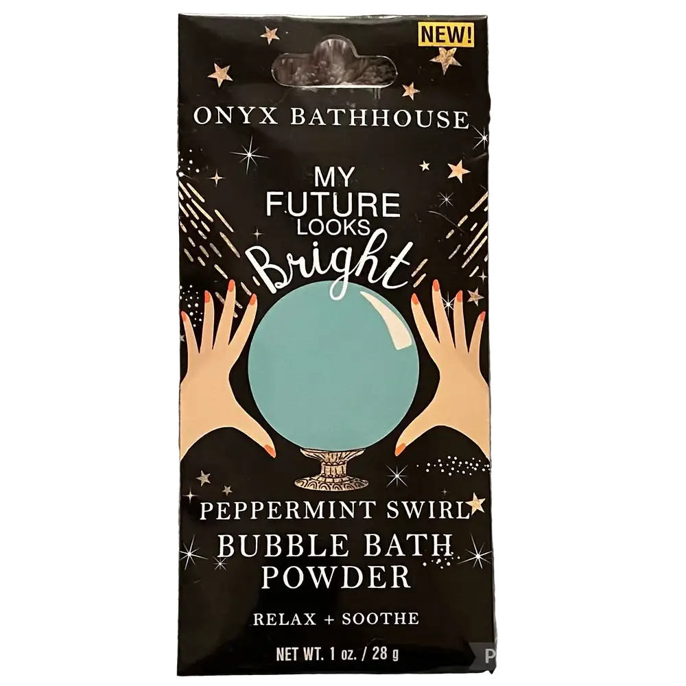 Onyx Professional Bubble Bath Powder My Future Looks Bright (Peppermint Swirl)